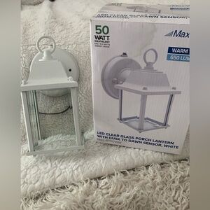 White LED Porch Lantern Dusk Dawn Sensor
New Open Box  
1 Light Porch Lights